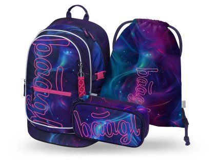 Školní set Baagl Core Nova – batoh, penál a sáček od 3. třídy