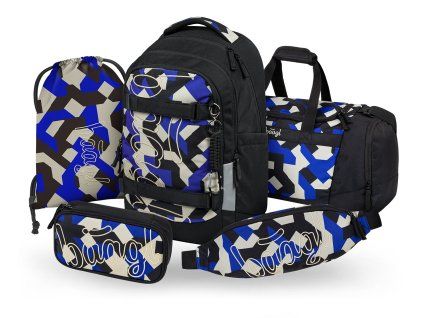 Školní set Baagl Skate Max Variety II 31 l – 5dílný set