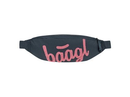 Ledvinka Baagl Snap Logo růžová