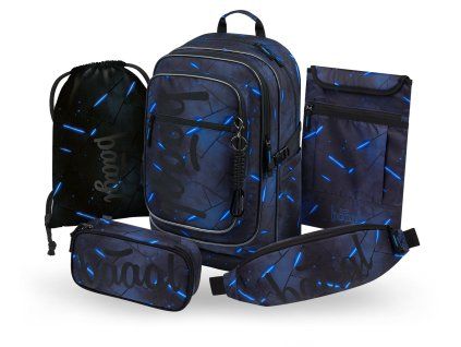 Školní set Baagl Cubic Flash III – 5dílný set pro kluky