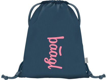 Sáček na přezůvky Baagl Logo růžový 16,5 l