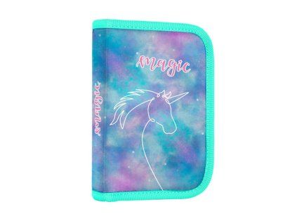 Školní penál Oxybag Unicorn – 1 patro, 2 chlopně, prázdný