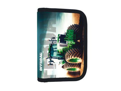 Školní penál Oxybag Traktor Offroad – 1 patro, 2 chlopně, prázdný