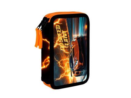 Školní penál Oxybag Auto Speed dvoupatrový – prázdný