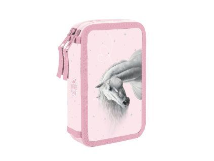 Školní penál 2 patra Oxybag Kůň Romantic Horse Girl – prázdný