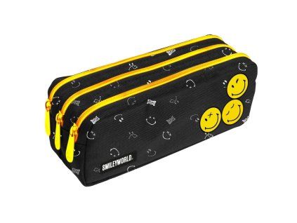 Školní penál etue 3 zipy OXY – Smiley World