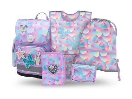Školní set pro prvňáčky Baagl Ergo Candy – 5 dílů