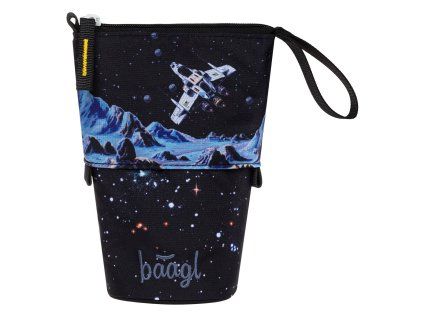 Pastelkovník Baagl Pixel Space – pouzdro na pastelky se stojánkem