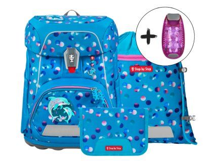 Školní set Step by Step FIT Dolphin Finja – aktovka, penál a sáček