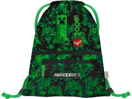 Sáček na přezůvky Baagl Minecraft Boom s kapsou