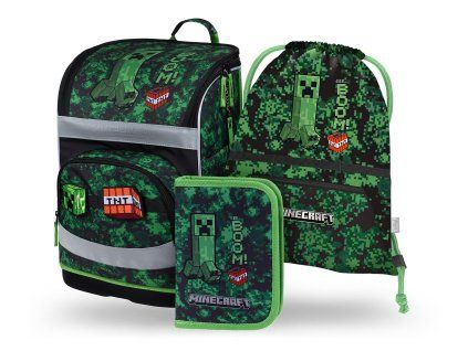 Školní set Baagl Zippy Plus Minecraft Boom