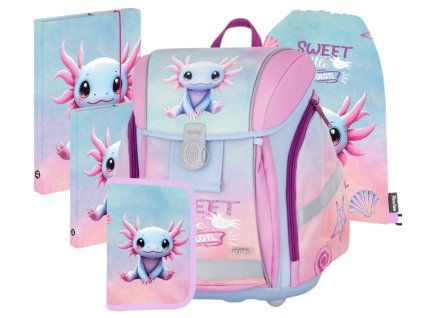 Školní set pro prvňáčky Oxybag Premium Light Axolotl – set 5 ks