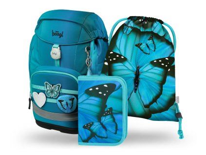 Školní set pro prvňáčky Baagl Airy Plus Butterfly
