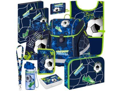 Školní set pro prvňáčky Oxybag PREMIUM LIGHT Fotbal Championship – 11 dílů