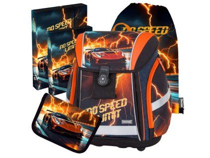 Školní set pro prvňáčky Oxybag PREMIUM LIGHT Auto Speed – set 5 dílů