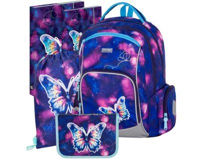 Školní set pro prvňáčky Oxybag OXY GO Motýl – 5 dílů