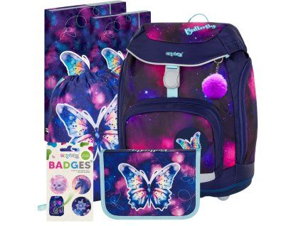 Školní set pro prvňáčky Oxybag OXY Sherpy Motýl – 6 dílný set