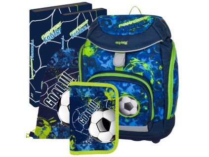 Školní set Oxybag Sherpy Fotbal Championship – batoh a základní výbava (5 ks)