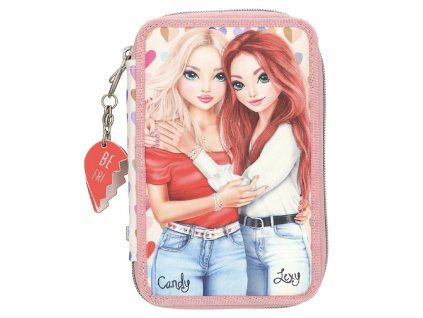Školní penál Top Model Heart to Heart Candy & Lexy dvoupatrový s výbavou