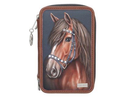 Školní penál Miss Melody Luxury Horse třípatrový s výbavou