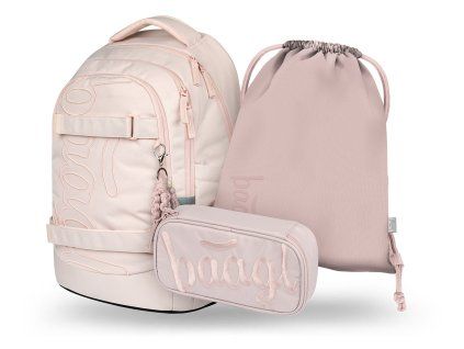 Školní set Baagl Skate Max Creamy 3 dílný