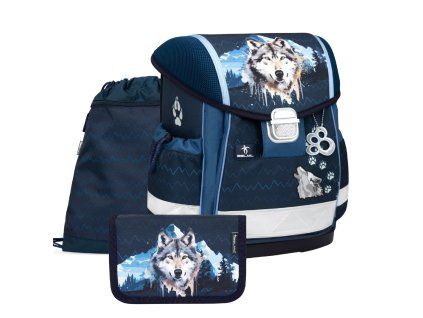 Školní aktovka Belmil Classy Northern Alpha 403 13 – 3dílný set