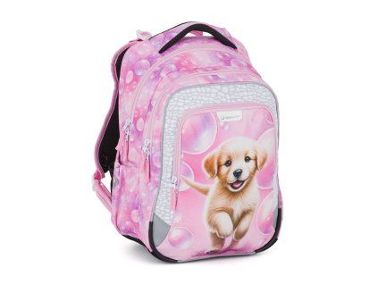 Školní batoh pro prvňáčky Bagmaster LUMI 26 A pejsek