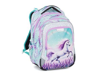 Školní batoh pro prvňáčky Bagmaster LUMI 26 B kůň