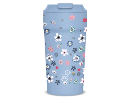 Termohrnek Ars Una Pearl Blossom Blue 470 ml