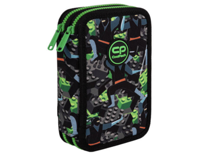 Školní penál 2 zipy CoolPack Jumper Kids from the Block vybavený