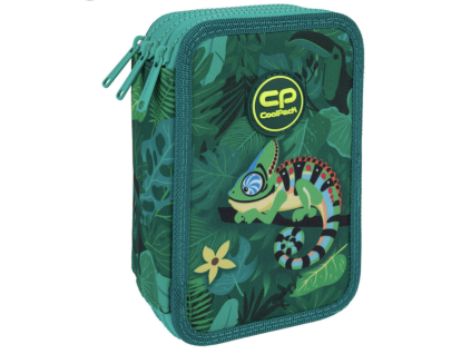 Školní třípatrový penál CoolPack Jumper Tropic – vybavený