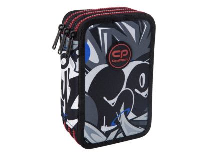 Školní třípatrový penál CoolPack Jumper Street Art – vybavený