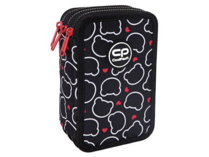 Školní třípatrový penál CoolPack Jumper Bear – vybavený