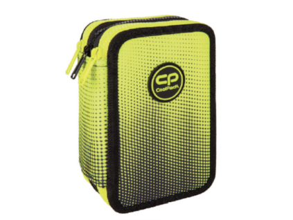 Školní třípatrový penál CoolPack Jumper Gradient Lemon – vybavený