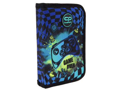 Školní penál Clipper Gamer Chess – 1 zip, prázdný