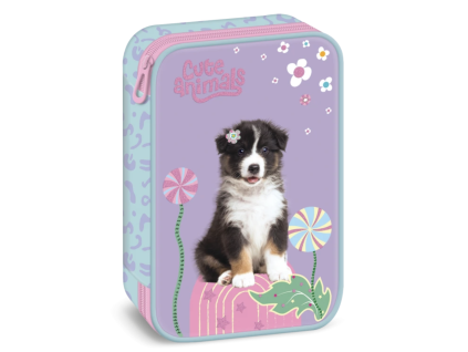 Velký penál Ars Una Cute Animals Aussie s klopou