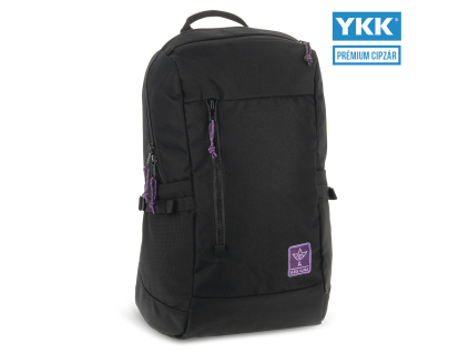 Školní batoh Ars Una Cordura Black-Violet 26 AU-17