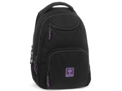 Studentský batoh Ars Una Cordura Black-Violet 26 AU-6