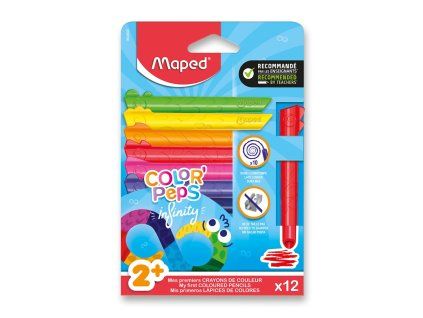 Pastelky Maped Infinity Kidy Jumbo 12 ks pro malé děti