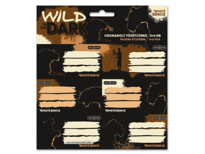 Jmenovky na sešity Ars Una Wild in the Dark – 18 ks