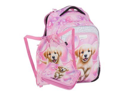 Malý školní set Bagmaster LUMI 26 A pejsek pro prvňáčky