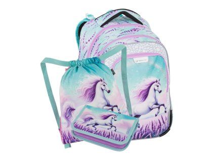 Malý školní set Bagmaster LUMI 26 B kůň pro prvňáčky