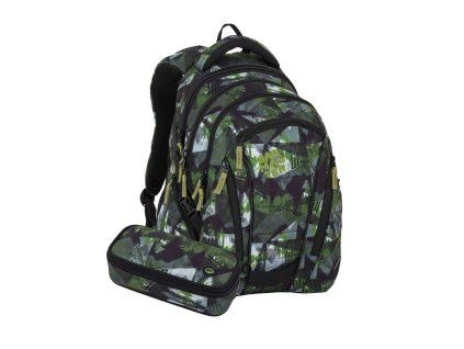 Studentský školní set Bagmaster BAG 26 A zeleno-šedý