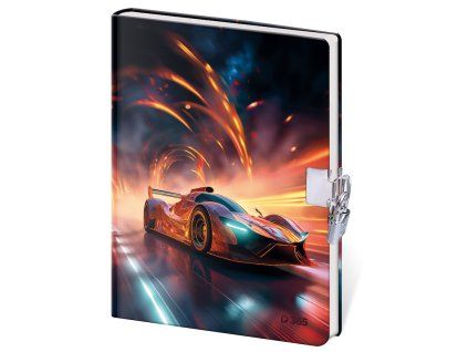 Památník se zámkem Stil Sports Car 12,5 × 18 cm