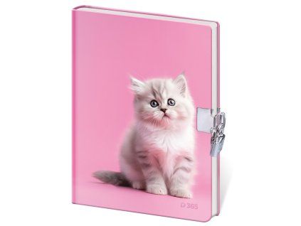 Památník se zámkem Stil Lovely Kitten 12,5 × 18 cm