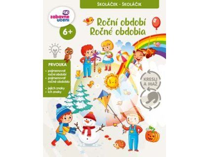 Kresli a maž – Roční období | stíratelný pracovní sešit A4 6+