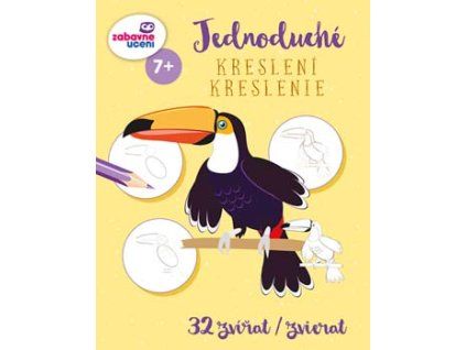 Jednoduché kreslení – 32 zvířat | A4 pracovní sešit 7+