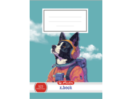 Sešit A5 linkovaný 523 Herlitz Pes Astronaut – 20 listů