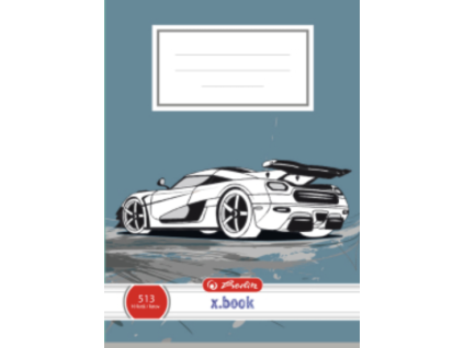 Sešit A5 linkovaný 513 Herlitz Sportovní auto – 10 listů