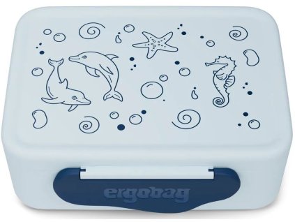 Svačinový box Ergobag Plastic Lunchbox Dolphin